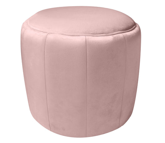 TOV Furniture Ives Blush Velvet Ottoman