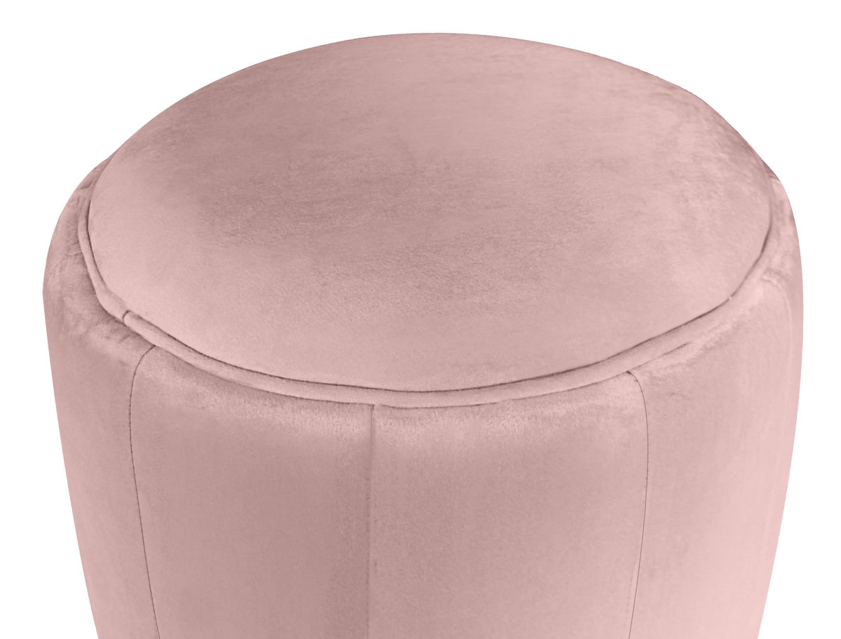 TOV Furniture Ives Blush Velvet Ottoman