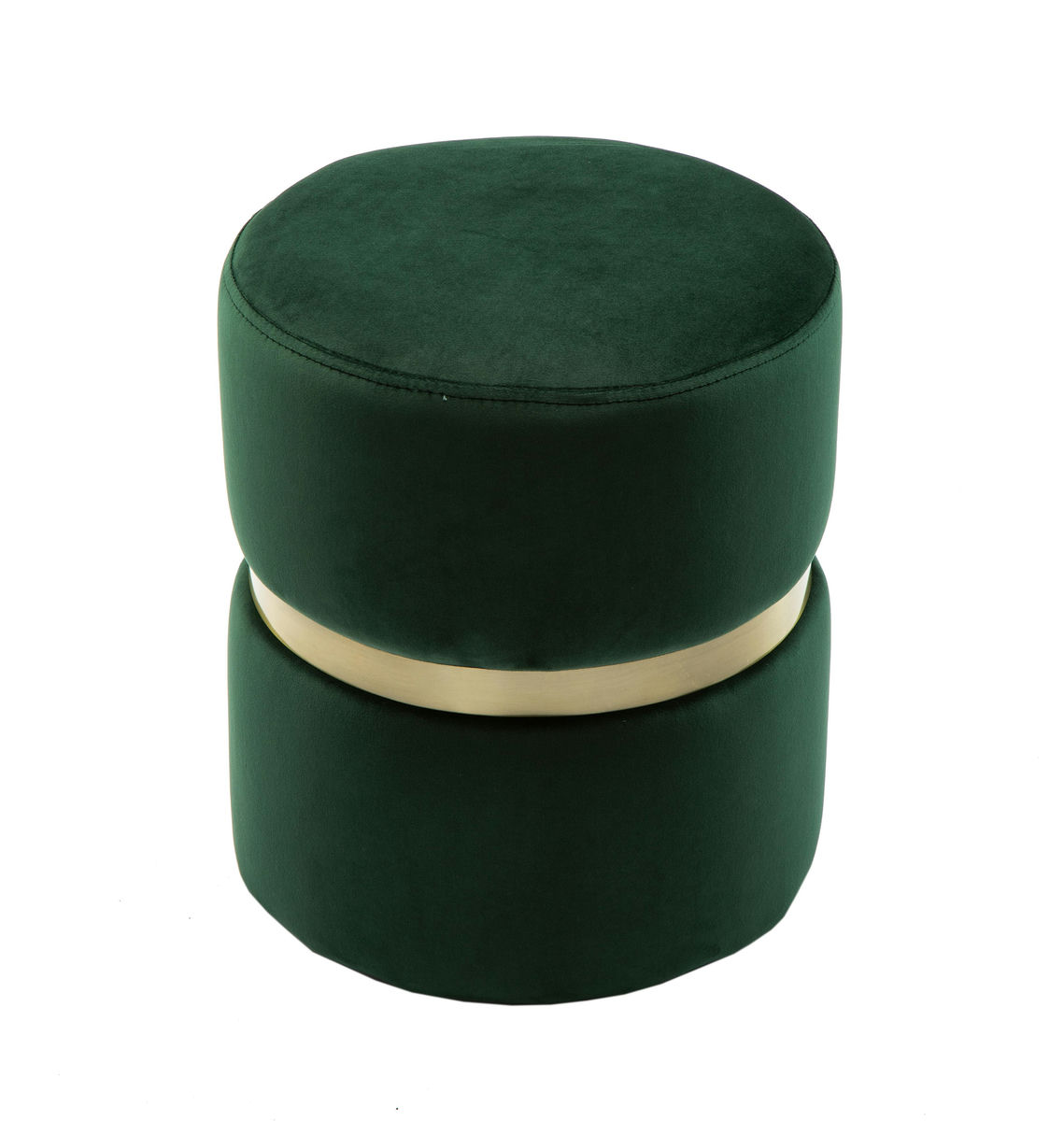 TOV Furniture Yamma Forest Green Velvet Ottoman