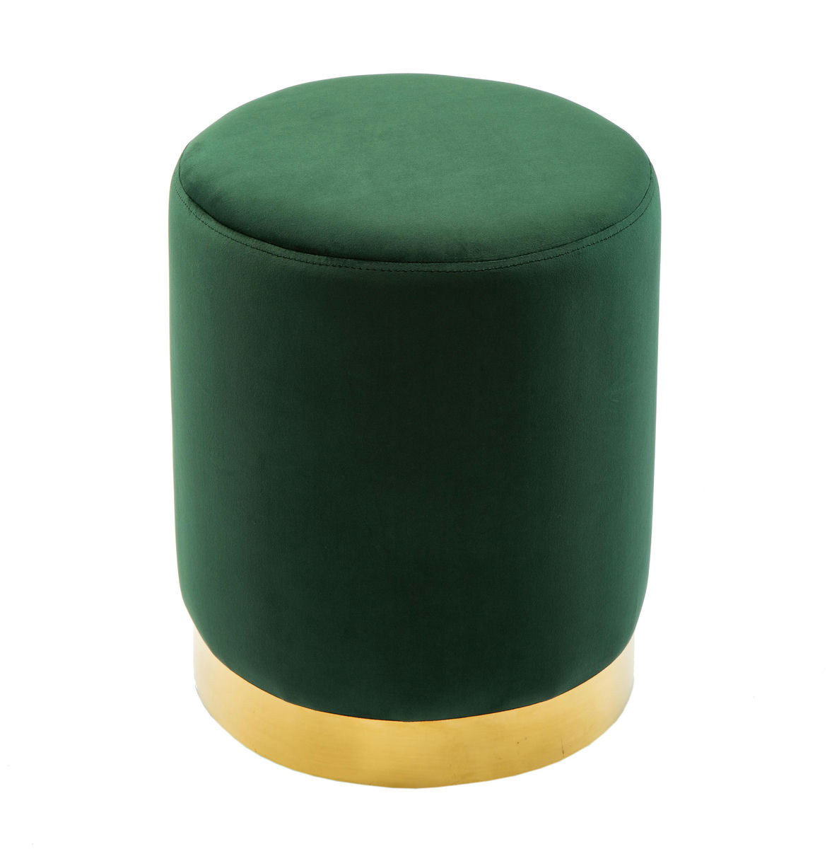 TOV Furniture Pri Forest Green Velvet Ottoman