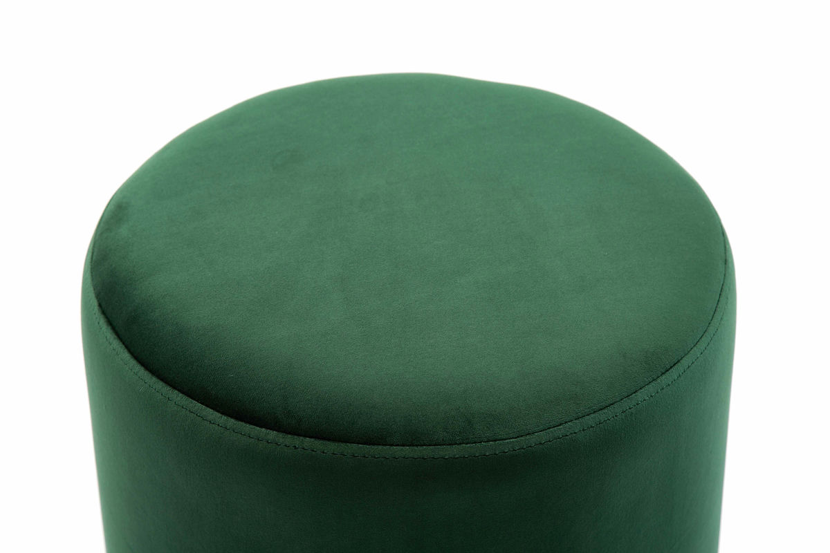 TOV Furniture Pri Forest Green Velvet Ottoman
