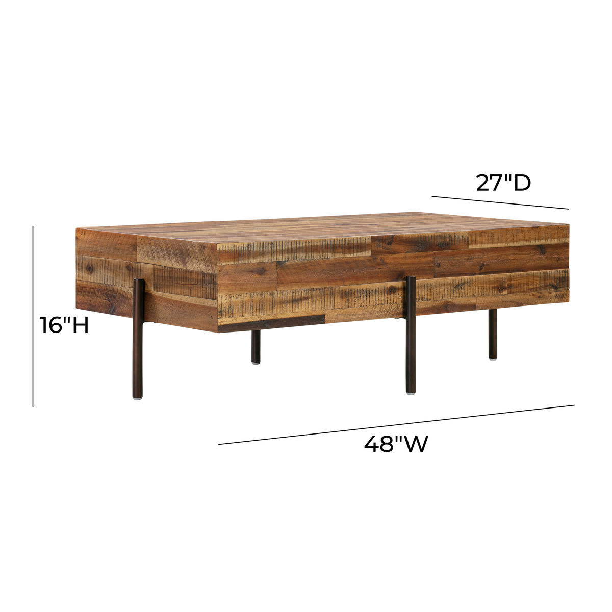 TOV Furniture Bushwick Wooden Coffee Table