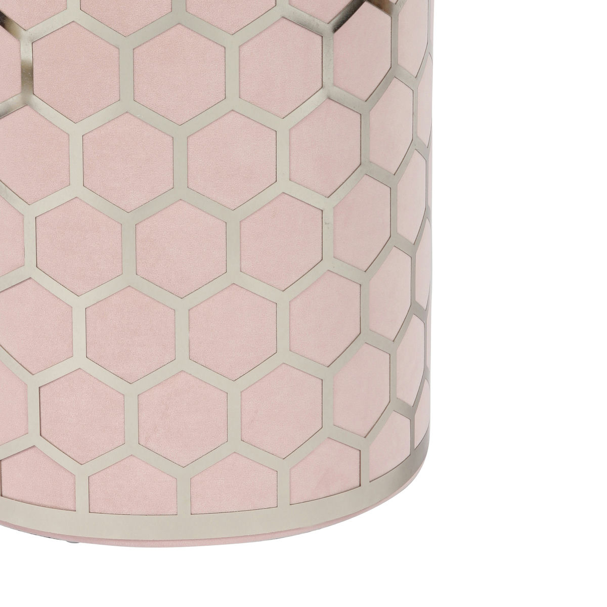 TOV Furniture Aubrey Blush Velvet Ottoman