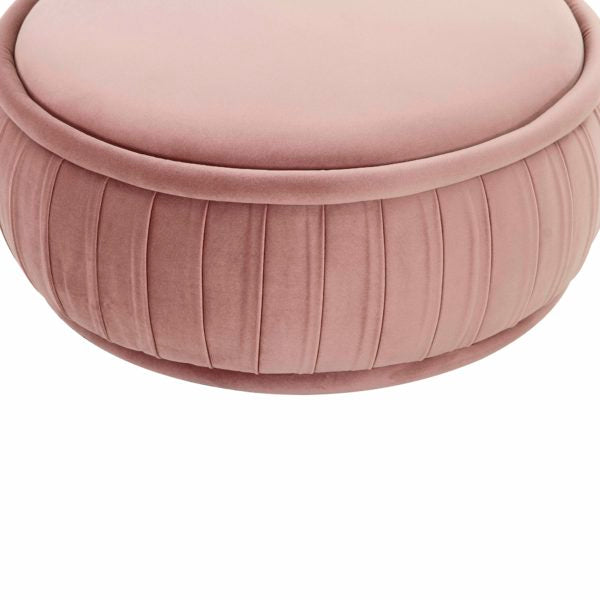 TOV Furniture Rylee Mauve Velvet Ottoman