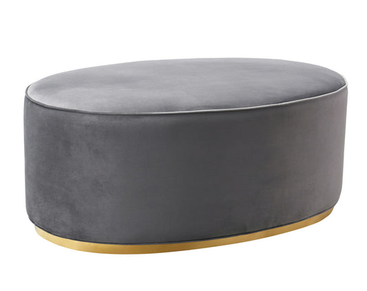TOV Furniture Scarlett Grey Ottoman