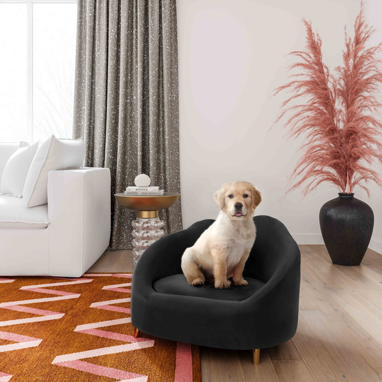 TOV Furniture Cloud Black Pet Bed
