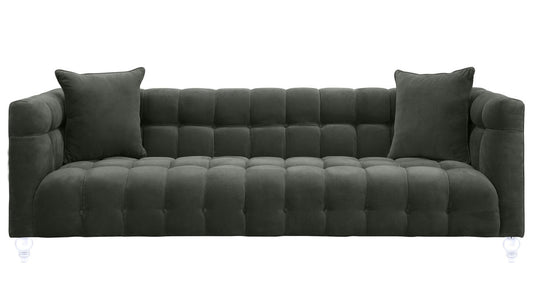 TOV Furniture Bea Grey Velvet Sofa