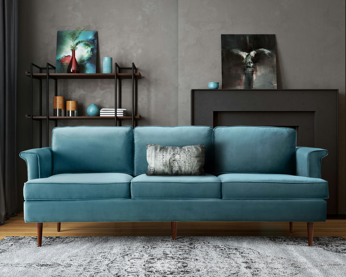 TOV Furniture Porter Sea Blue Sofa