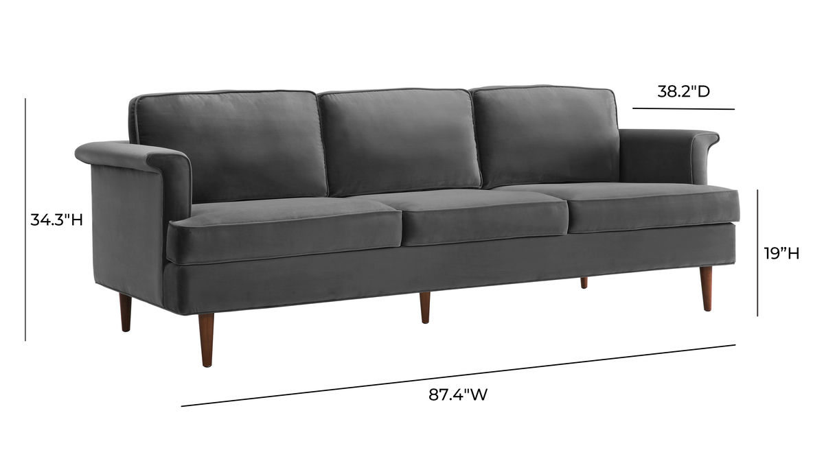 TOV Furniture Porter Grey Sofa