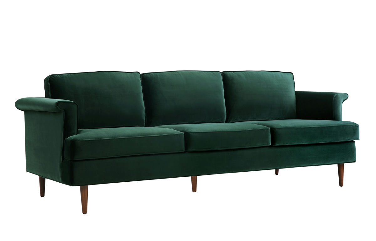 TOV Furniture Porter Forest Green Sofa