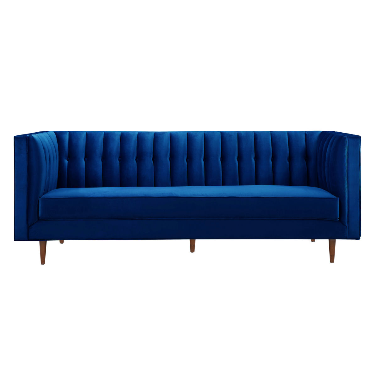 TOV Furniture Sebastian Navy Velvet Sofa