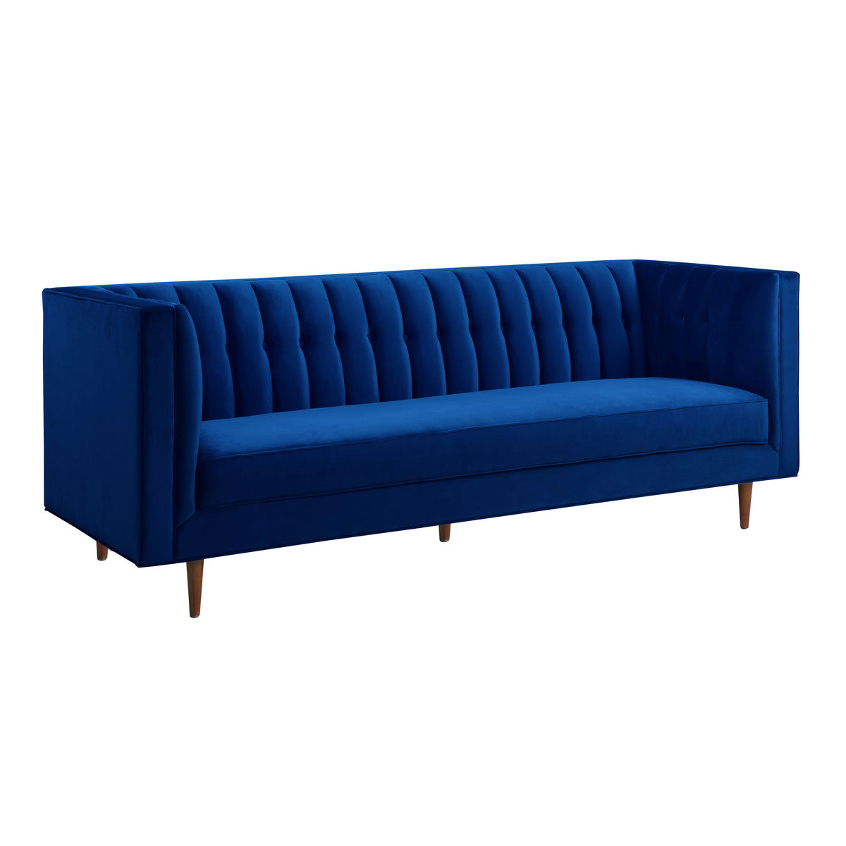 TOV Furniture Sebastian Navy Velvet Sofa