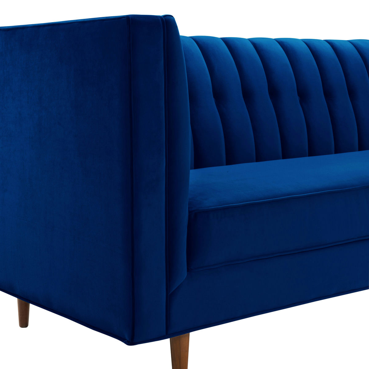 TOV Furniture Sebastian Navy Velvet Sofa