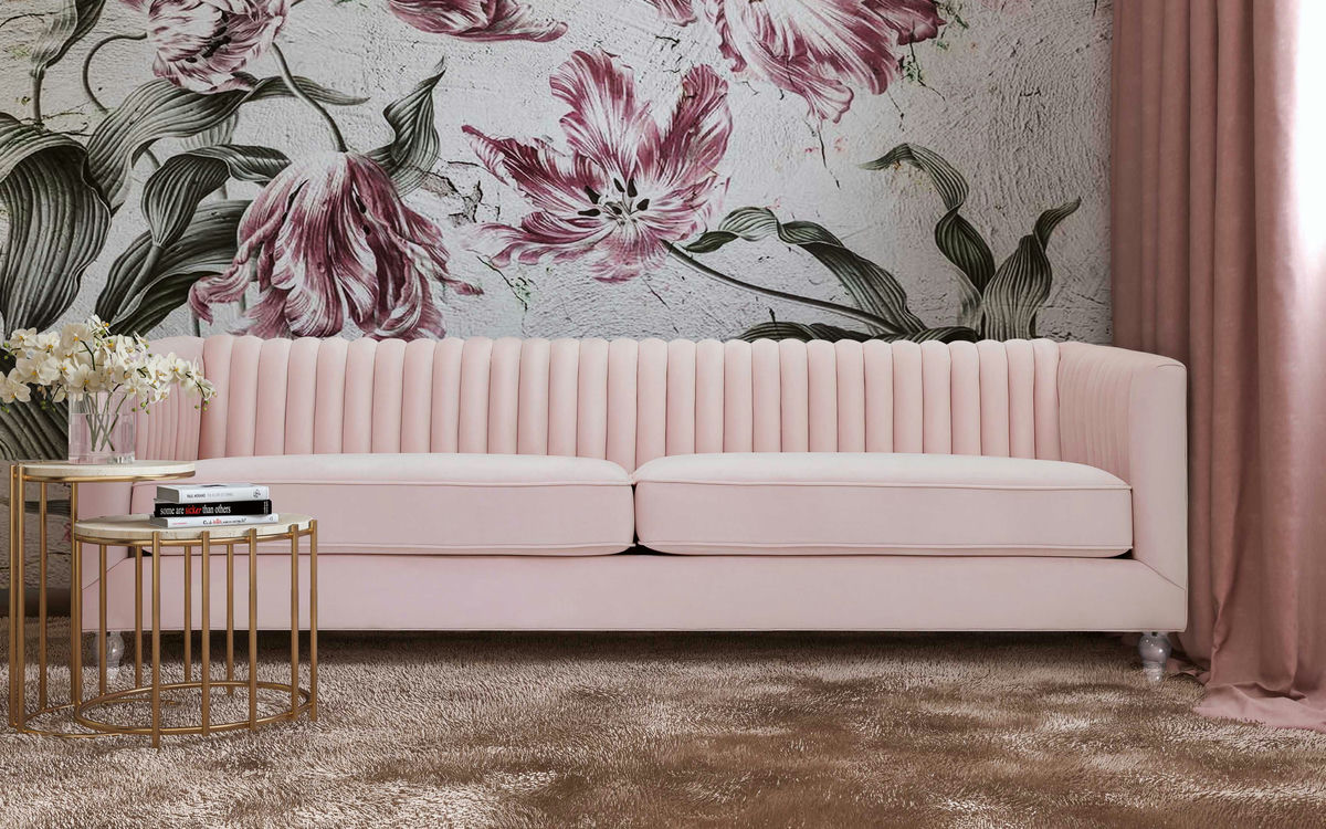TOV Furniture Aviator Blush Sofa
