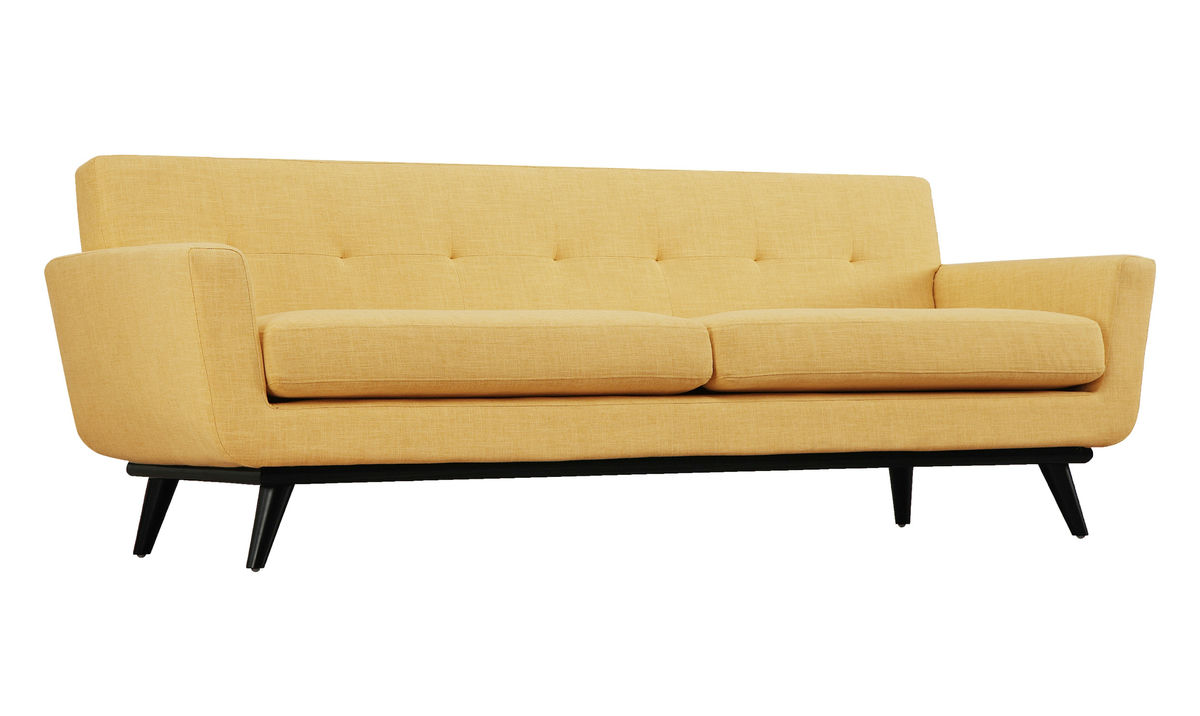 TOV Furniture James Mustard Yellow Linen Sofa