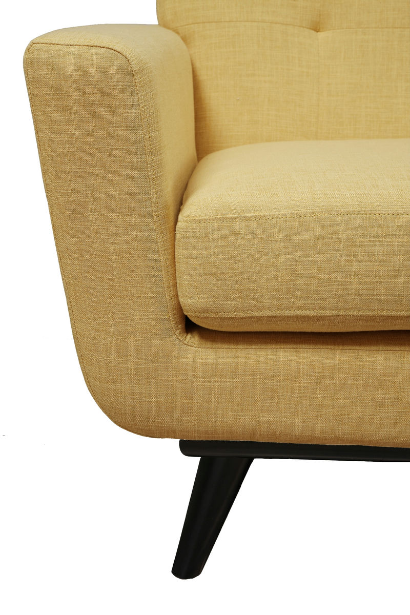 TOV Furniture James Mustard Yellow Linen Sofa