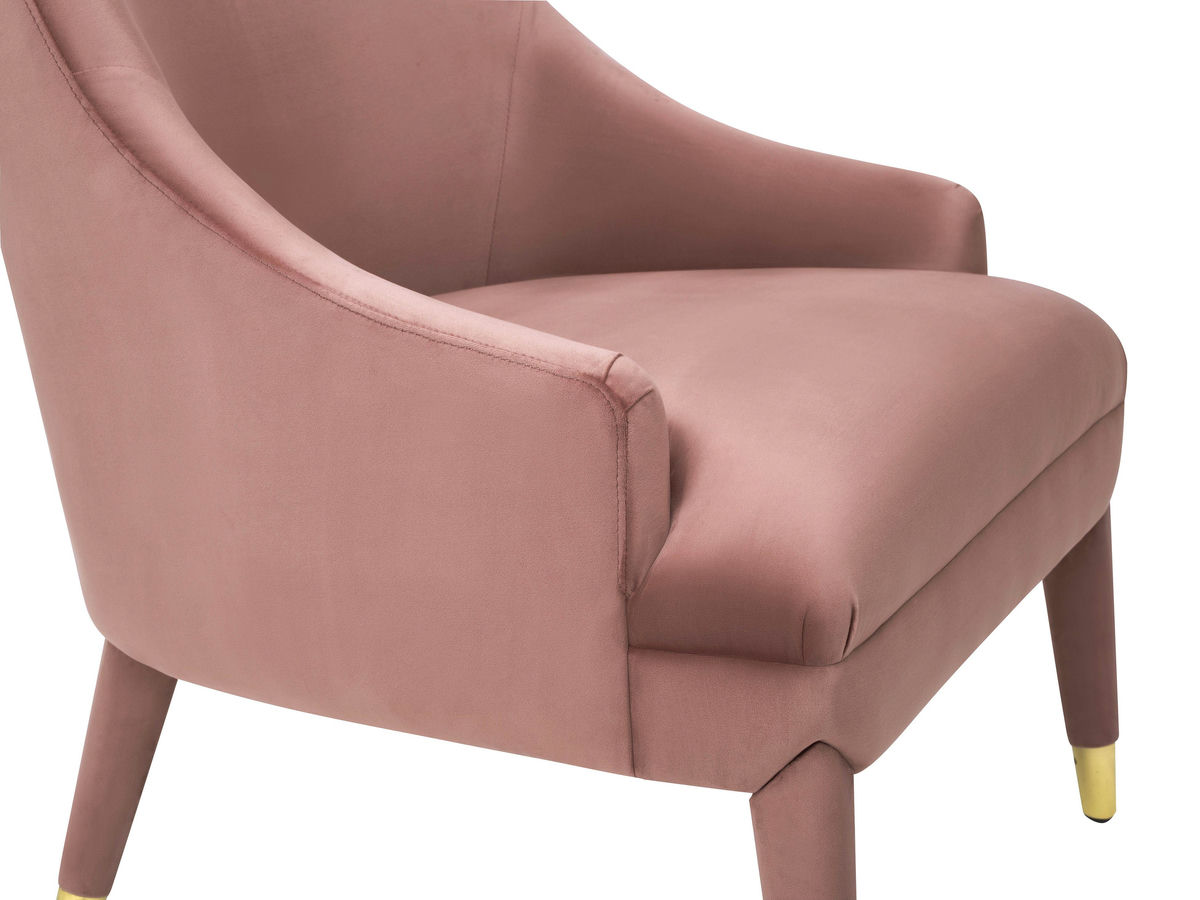 TOV Furniture Orchid Rose Velvet Chair