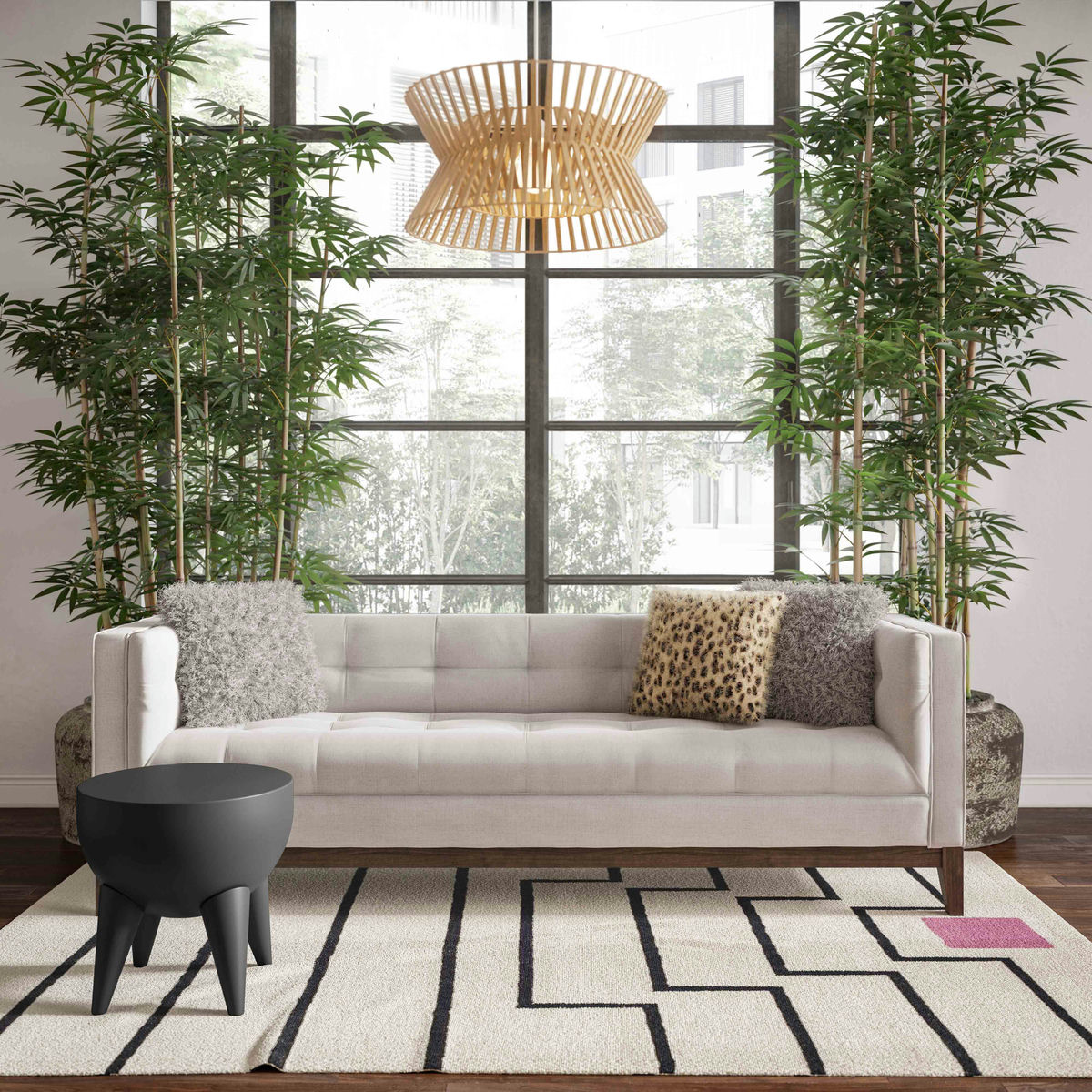 TOV Furniture Gavin Beige Linen Sofa