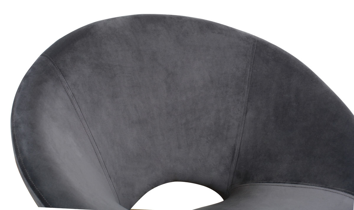 TOV Furniture Nolan Grey Velvet Rocking Chair