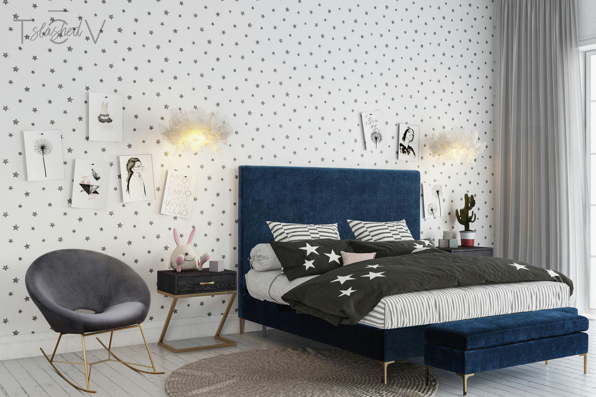 TOV Furniture Nolan Grey Velvet Rocking Chair