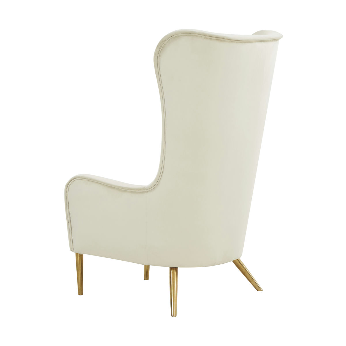 TOV Furniture Ethan Cream Velvet Tall Chair