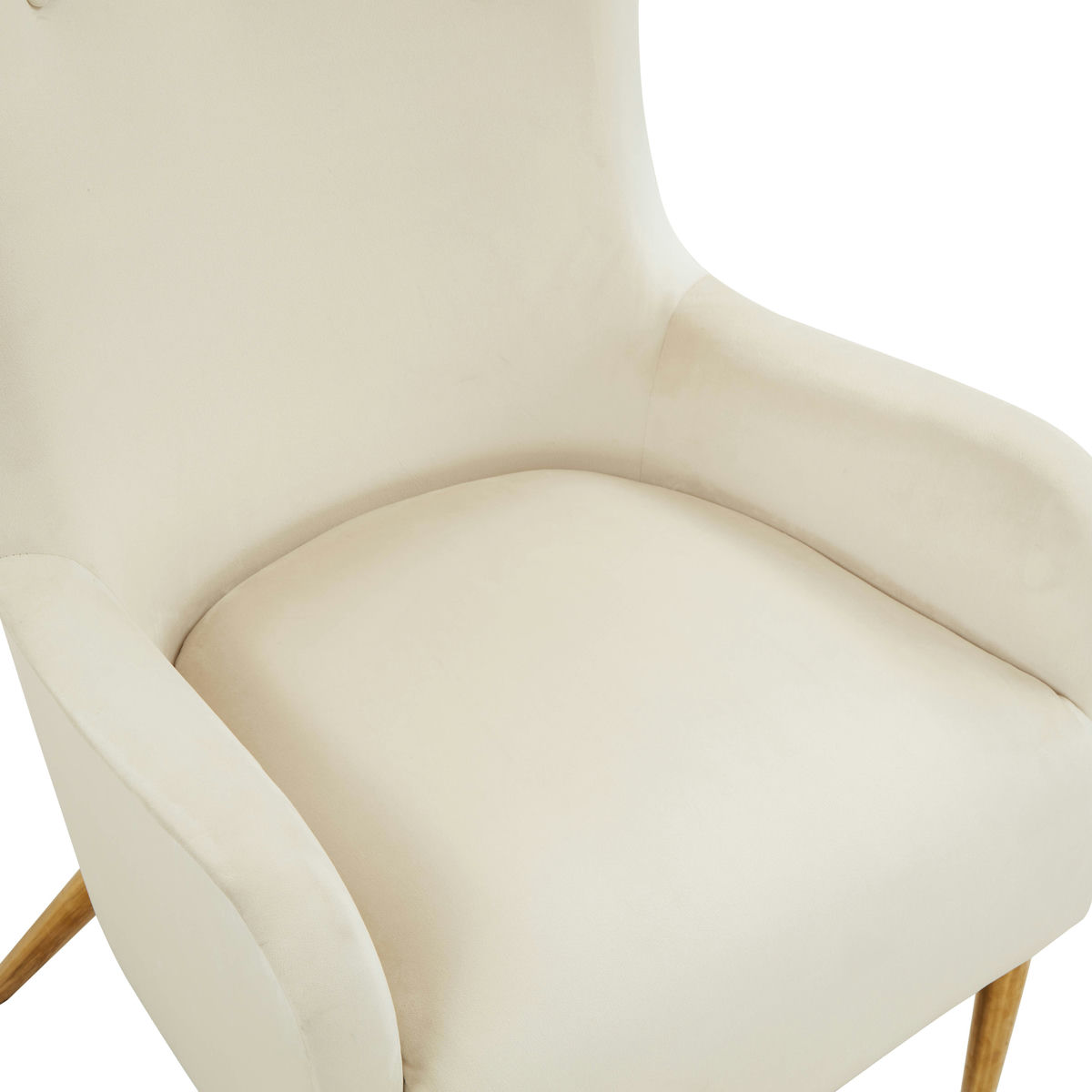 TOV Furniture Ethan Cream Velvet Tall Chair