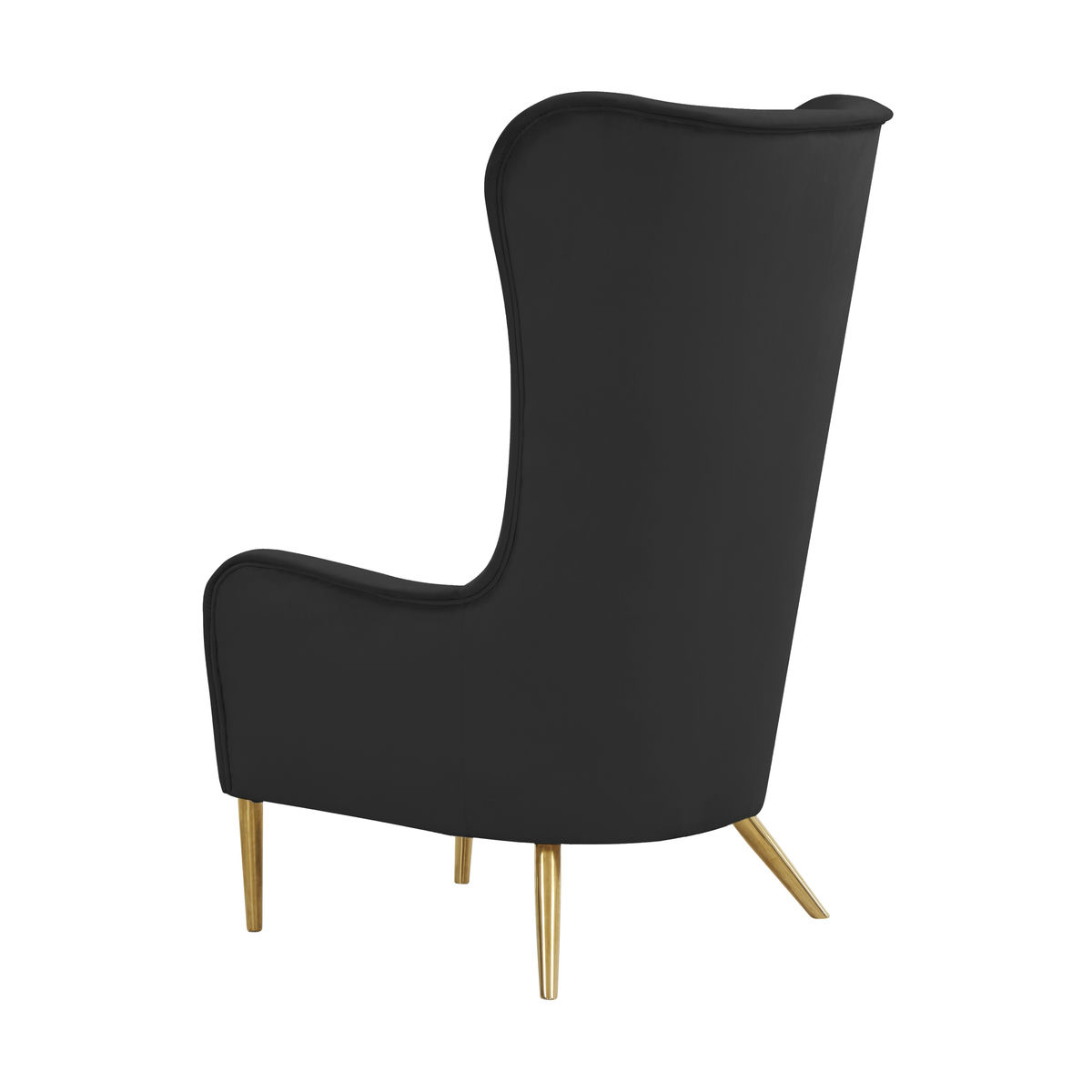 TOV Furniture Ethan Black Velvet Tall Chair