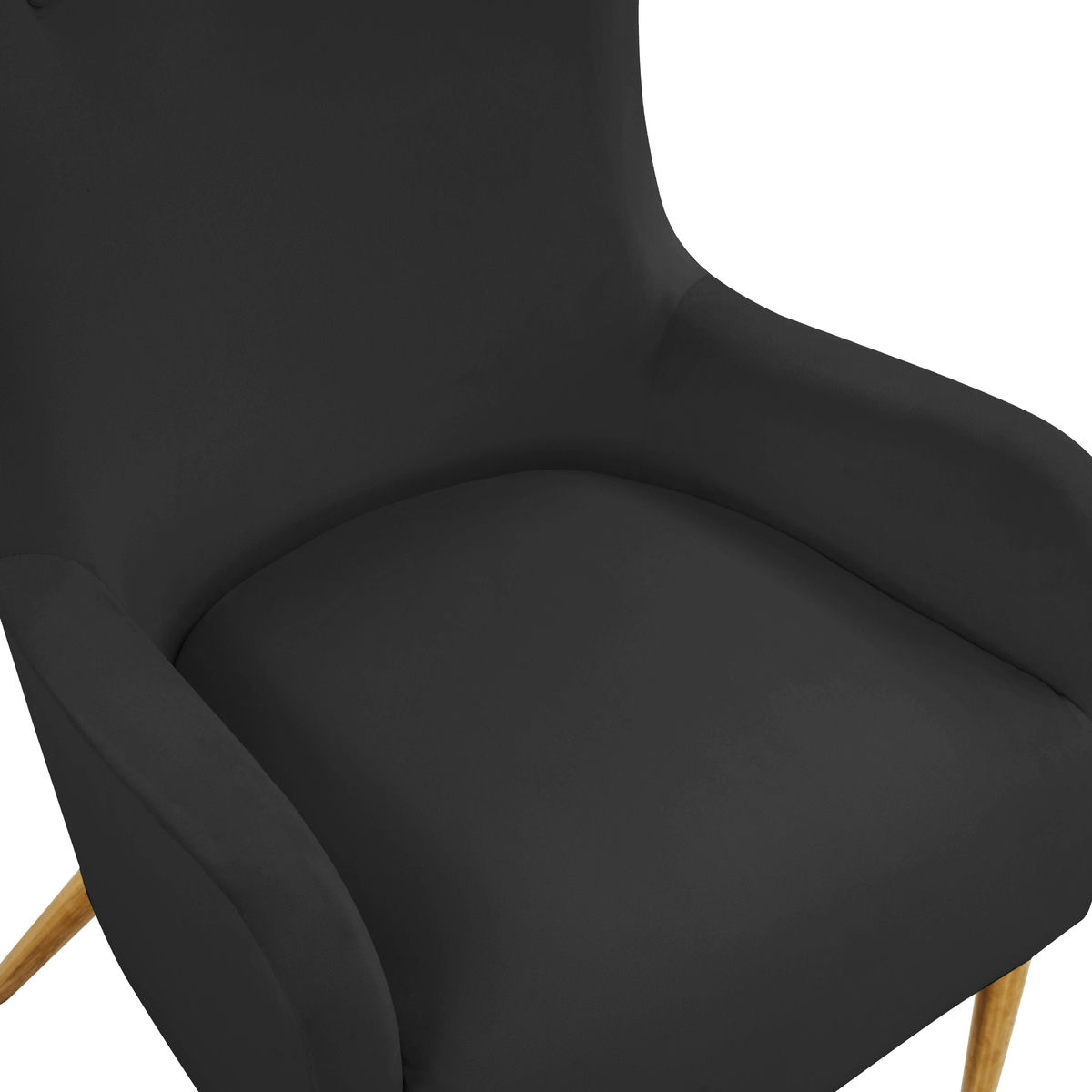 TOV Furniture Ethan Black Velvet Tall Chair