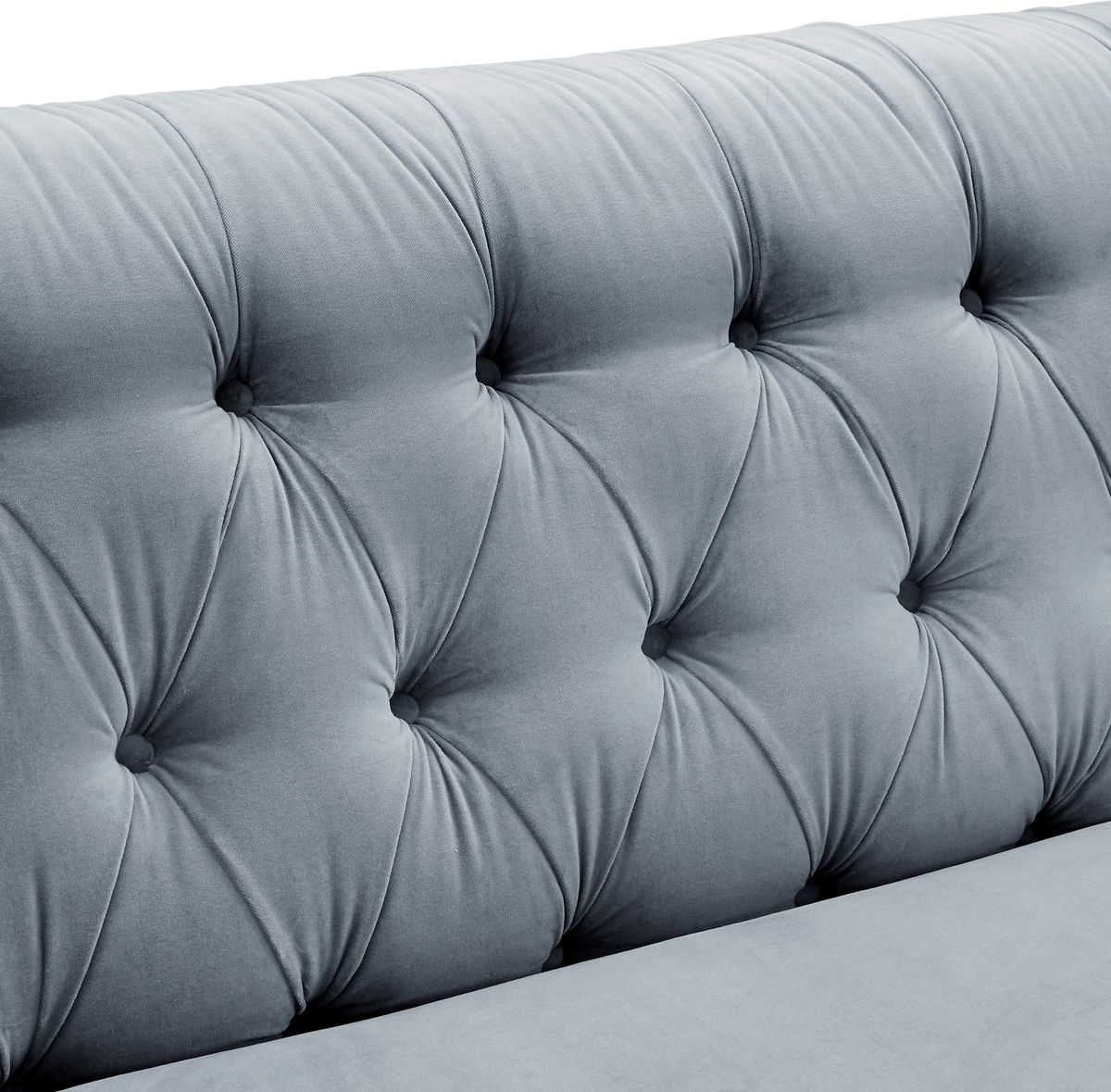 TOV Furniture Hanny Grey Velvet Sofa