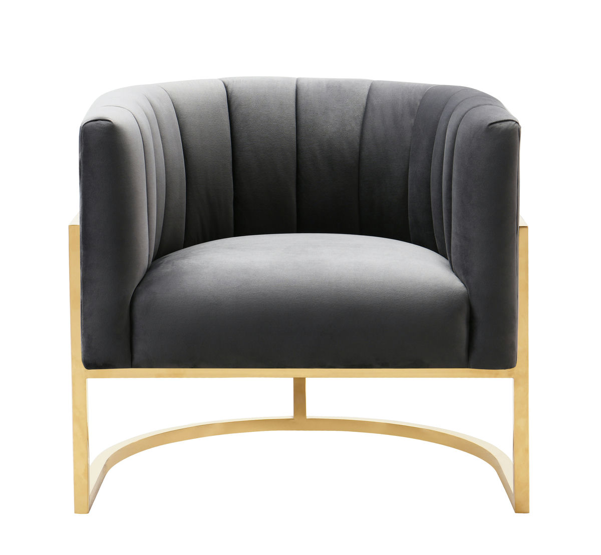 TOV Furniture Magnolia Grey Velvet  Chair