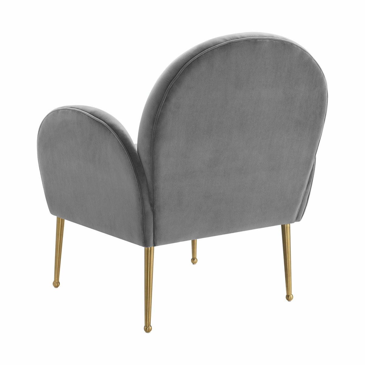 TOV Furniture Gwen Grey Velvet Chair