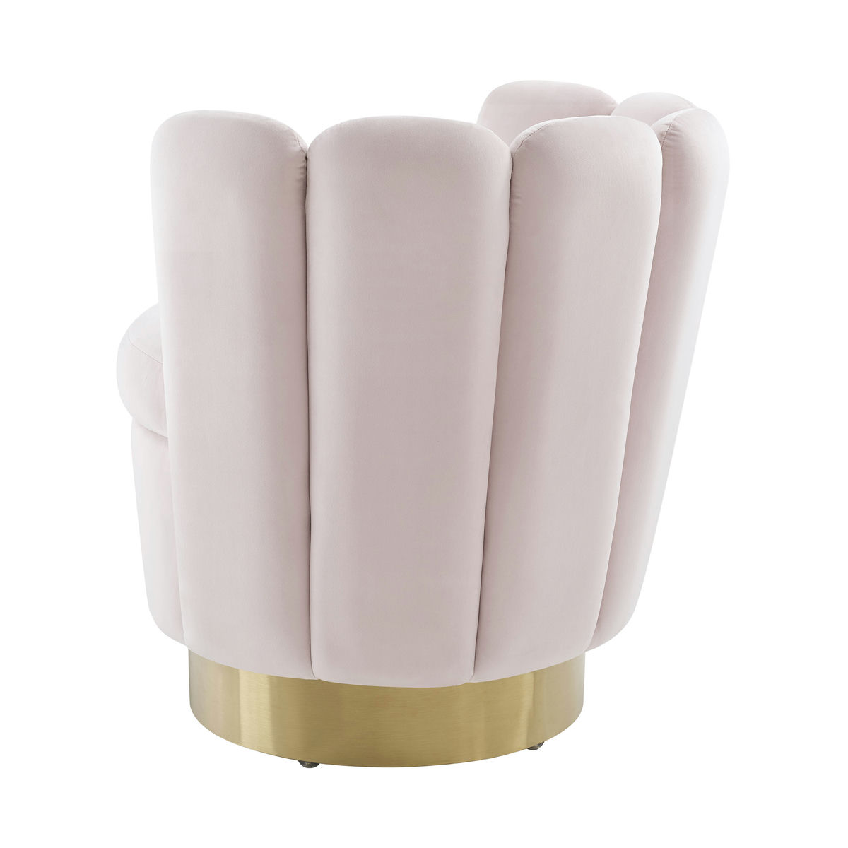 TOV Furniture Yad Blush Velvet Swivel Chair