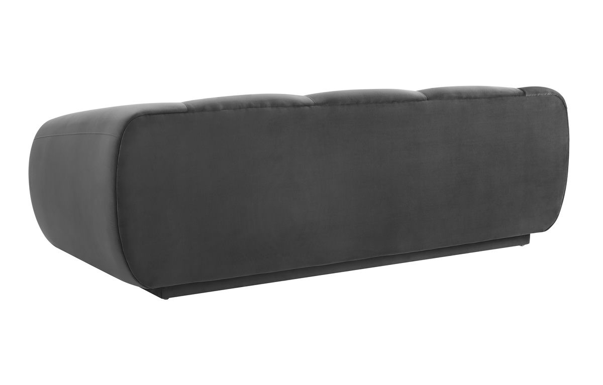 TOV Furniture Emmet Grey Velvet Sofa