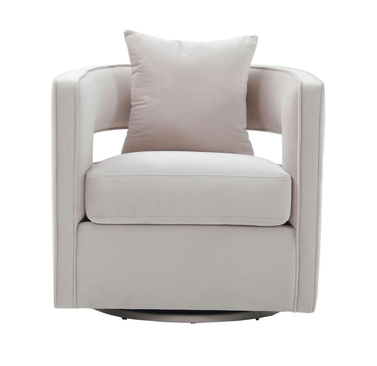 TOV Furniture Kennedy Blush Velvet Swivel Chair