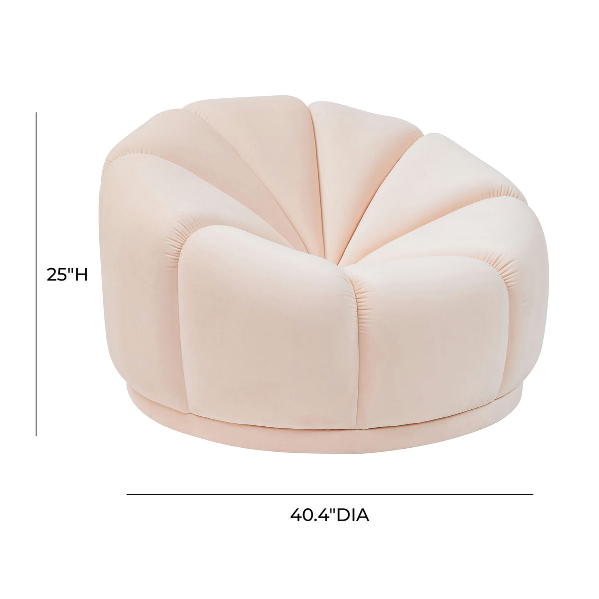 TOV Furniture Marshmallow Peche Lounge Chair