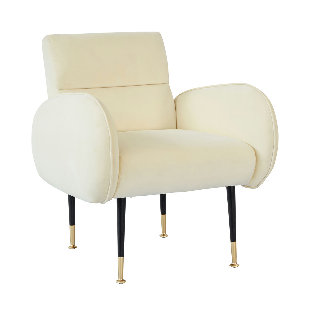 TOV Furniture Babe Custard Velvet Chair