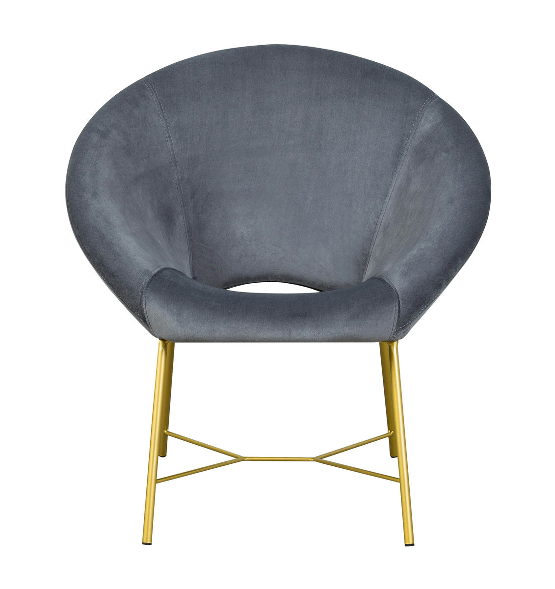 TOV Furniture Nolan Grey Velvet Chair