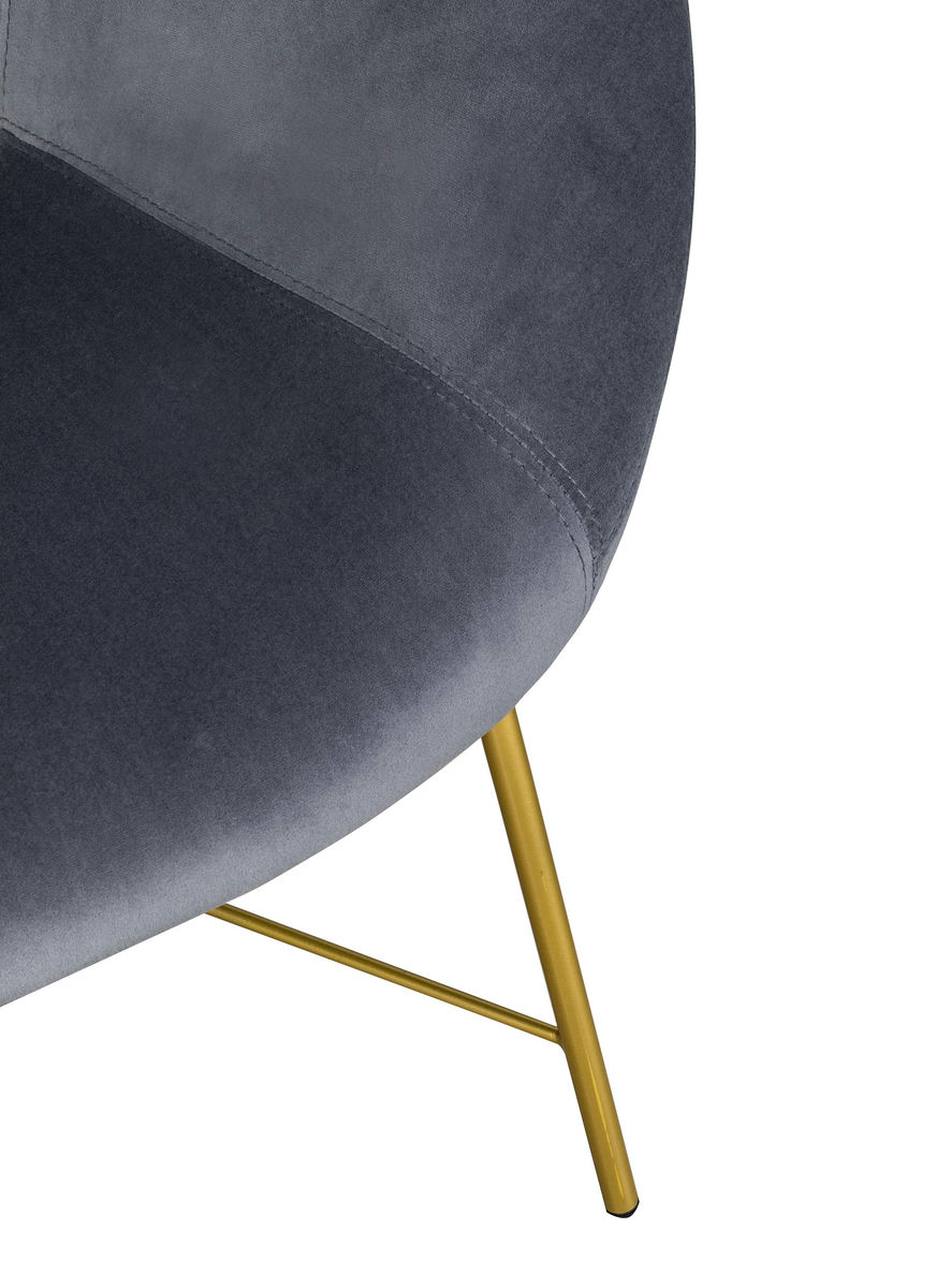 TOV Furniture Nolan Grey Velvet Chair