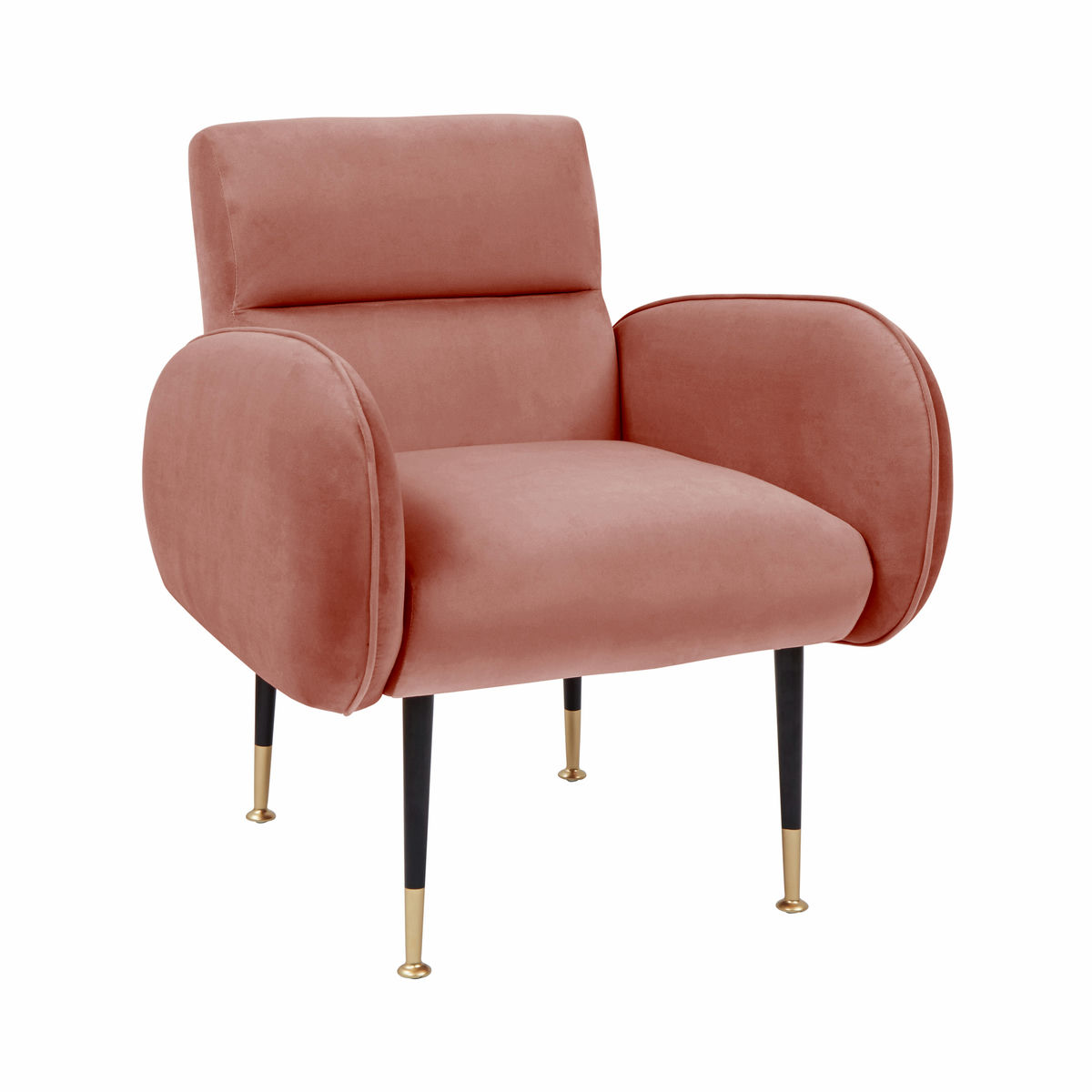 TOV Furniture Babe Salmon Velvet Chair