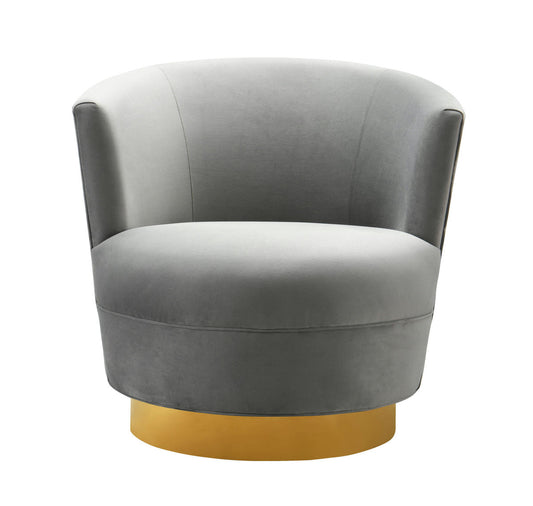 TOV Furniture Noah Grey Swivel Chair