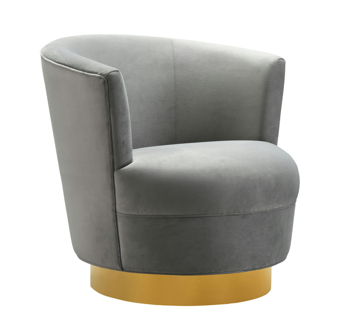 TOV Furniture Noah Grey Swivel Chair