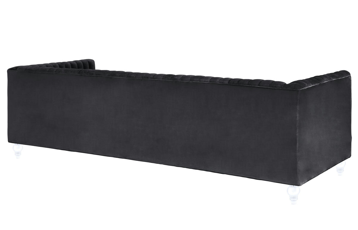 TOV Furniture Aviator Grey Velvet Sofa