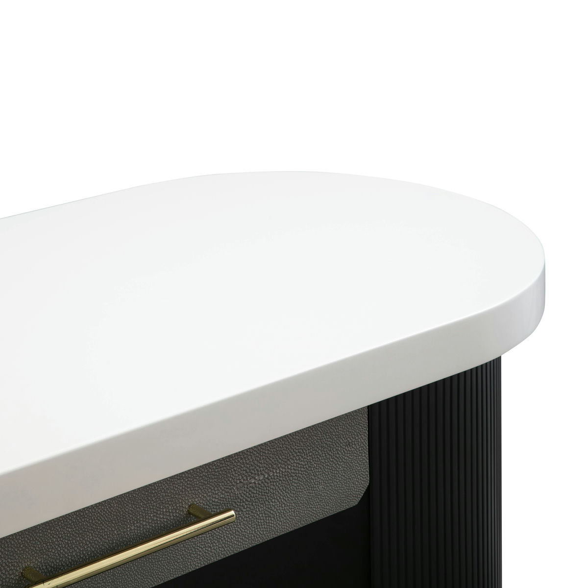 TOV Furniture Makai Cream and Charcoal Desk/Console
