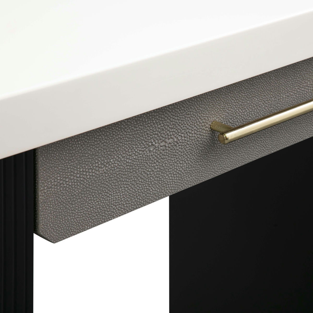 TOV Furniture Makai Cream and Charcoal Desk/Console