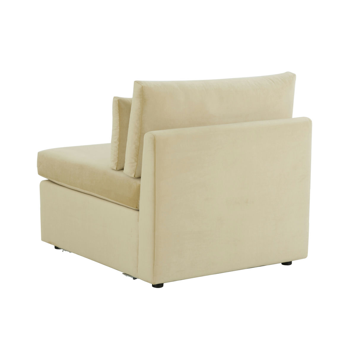 TOV Furniture Jessie Champagne Velvet Modular Armless Chair