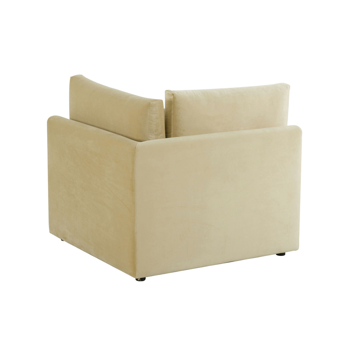 TOV Furniture Jessie Champagne Velvet Modular Corner Chair