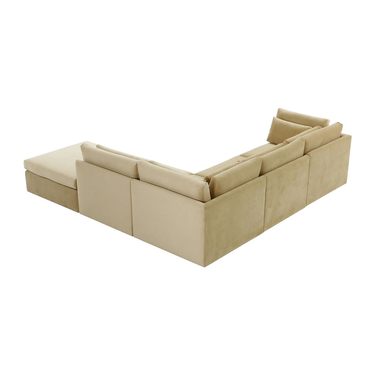 TOV Furniture Jessie Champagne Velvet Modular Sectional