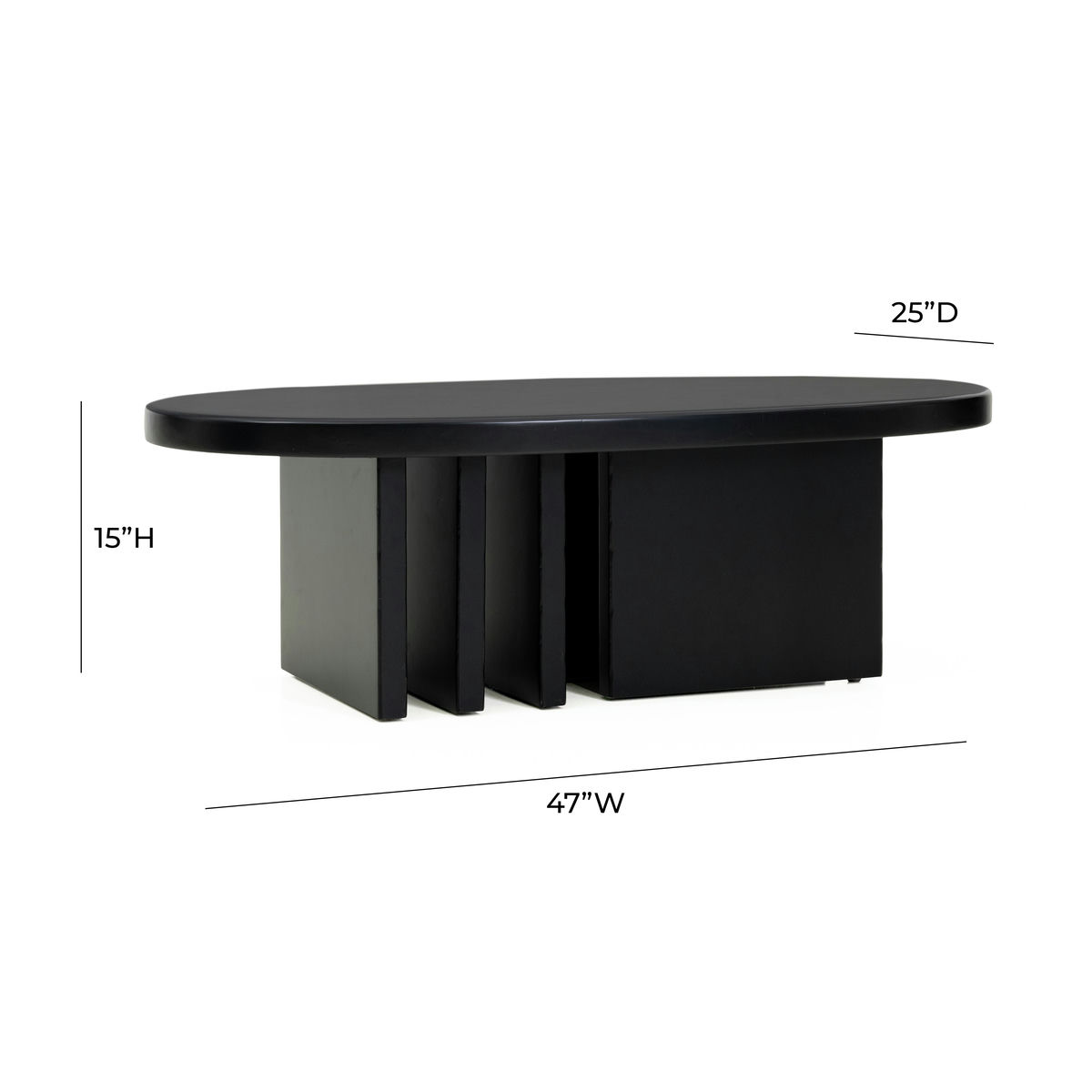 TOV Furniture Etta Black Coffee Table