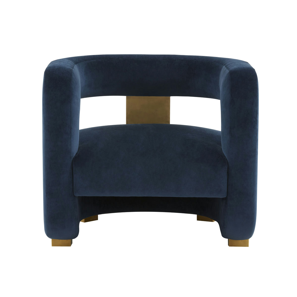 TOV Furniture Ayanna Midnight Velvet Accent Chair