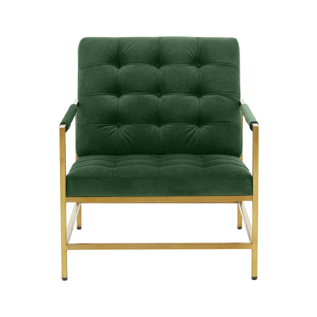 TOV Furniture Van Emerald Green Velvet Accent Chair